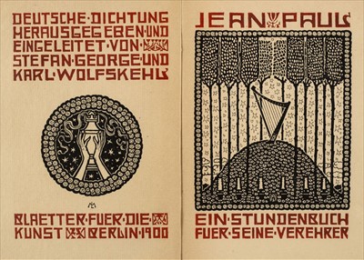 Lot 736 - George (Stefan). Jean Paul, Ein Stundenbuch fuer seine verehrer, 1900