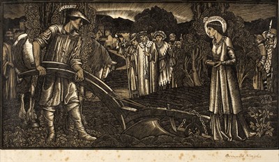 Lot 693 - Sleigh (Bernard, 1872-1954). Piers Plowman, 1904, wood-engraving on wove paper