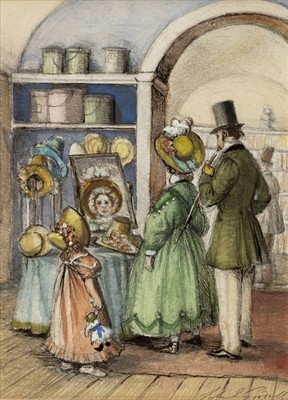 Lot 678 - Goodall (John Strickland, 1908-1996). Original illustration for Story of a High Street