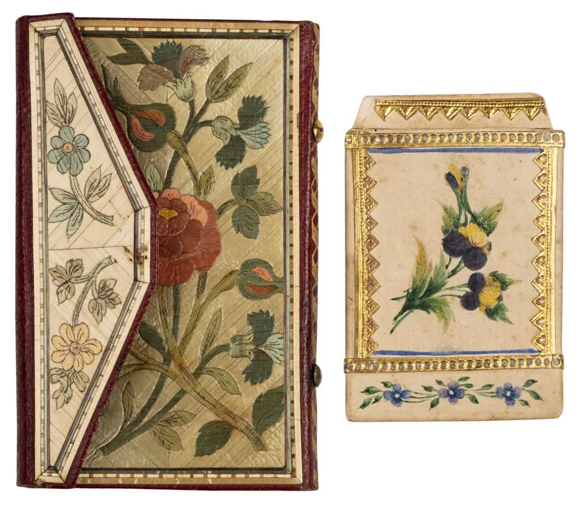 Lot 553 - Straw work. A pocket book, early 19th century