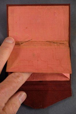 Lot 553 - Straw work. A pocket book, early 19th century