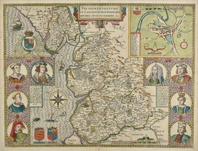 Lot 107 - Lancashire. Speed (John), The Countie Pallatine of Lancaster..., 1611 or later