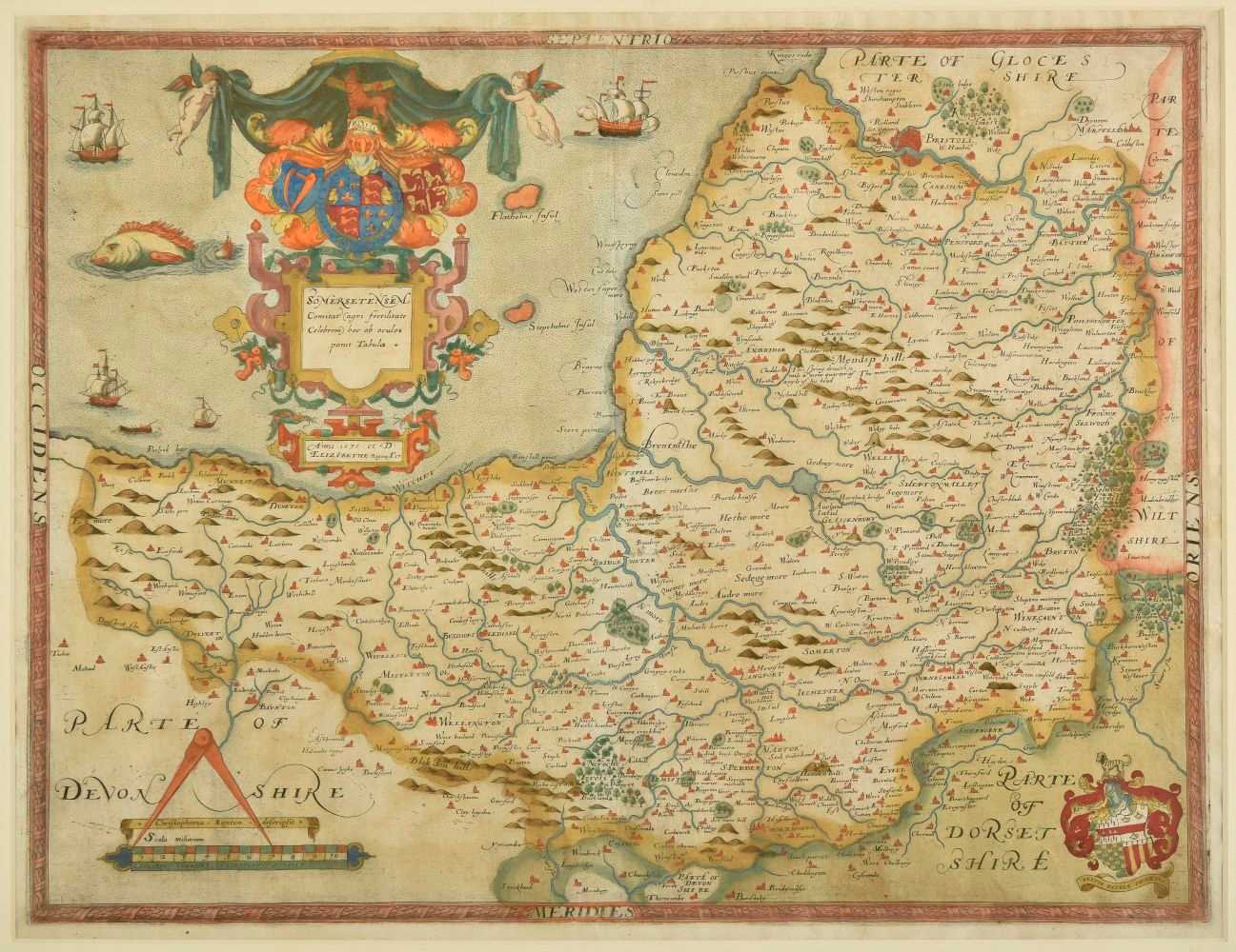 Lot 170 - Somerset. Saxton (Christopher), Somersetensem.., 1579