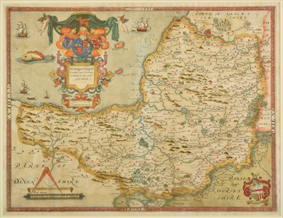 Lot 170 - Somerset. Saxton (Christopher), Somersetensem.., 1579