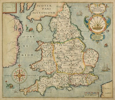 Lot 115 - England and Wales. Hole (William), Englalond Anglia Anglosaxonum Heptarchia, 1637