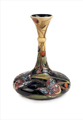 Lot 15 - Moorcroft. A Moorcroft pottery 'Hartgring' pattern vase