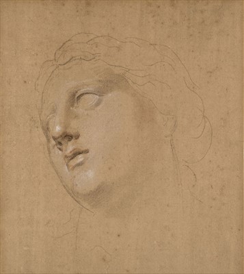 Lot 285 - Cipriani (Giovanni Battista, 1727-1785, attributed to). Head of a young woman looking upwards