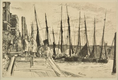 Lot 396 - Whistler (James Abbot McNiell, 1839-1903). Billingsgate 1859, etching