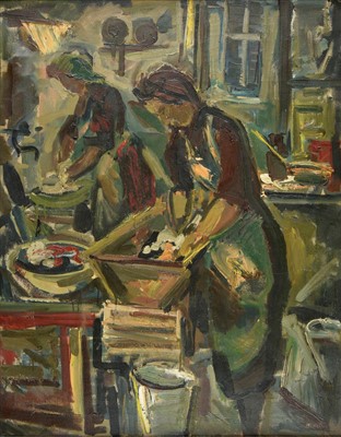 Lot 516 - Kaufmann (Wilhelm, 1895-1975). The Laundry Room
