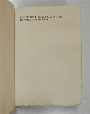 Lot 333 - Kelmscott Press. Poems by the Way, written by William Morris, 1891