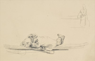 Lot 52 - Lewis (E.J.?, 20th century). A group of 5 humorous etchings, together with, Portraits and Studies.