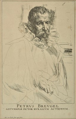 Lot 320 - Van Dyck (Anthony, 1599-1641). Portrait of Pieter Breughel the Younger, circa 1632