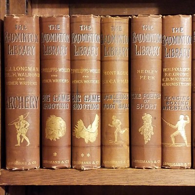 Lot 81 - The Badminton Library. 32 volumes, mixed editions, circa 1880-1900