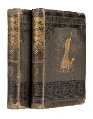 Lot 7 - Blunt (Lady Anne). A Pilgrimage to Nejd, 1st edition, 1881, ex libris Gerald de Gaury