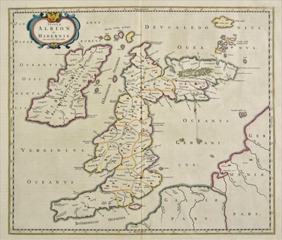 Lot 96 - British Isles. Blaeu (Johannes), Insulae Albion et Hibernia..., circa 1645