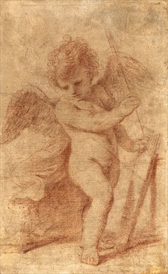 Lot 249 - Guercino (Giovanni Francesco Barbieri, 1591-1666). Cupid taking an arrow from his quiver