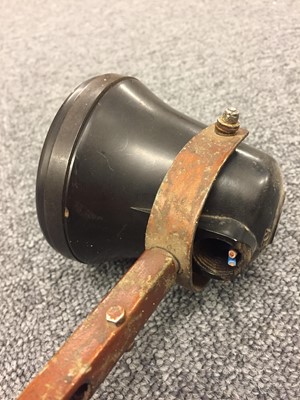 Lot 33 - Bomber Command. WWII Navigators angle poise lamp by Herbert Terry & Co, Redditch