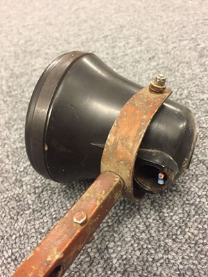 Lot 33 - Bomber Command. WWII Navigators angle poise lamp by Herbert Terry & Co, Redditch