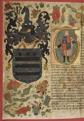 Lot 210 - Mary I (Queen of England, 1516-1558). Grant of Arms to John Hombreston, 17 June 1554
