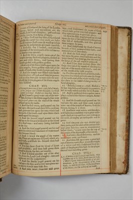 Lot 252 - Bible [English]. The Holy Bible, London: Printed by Roger Daniel, 1654