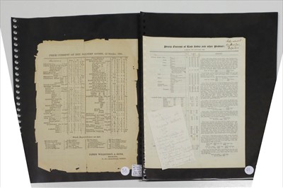 Lot 23 - East India Company. Group of printed and manuscript documents, 17th-19th century