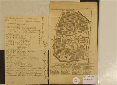 Lot 23 - East India Company. Group of printed and manuscript documents, 17th-19th century
