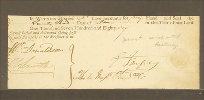 Lot 23 - East India Company. Group of printed and manuscript documents, 17th-19th century