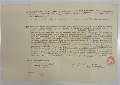 Lot 23 - East India Company. Group of printed and manuscript documents, 17th-19th century