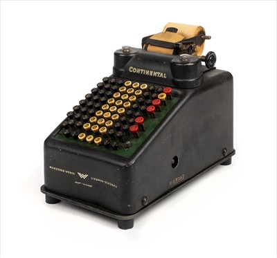 Lot 46 - Comptometer. A Continental 8 Comptometer by Siegmar-Schonau c.1937