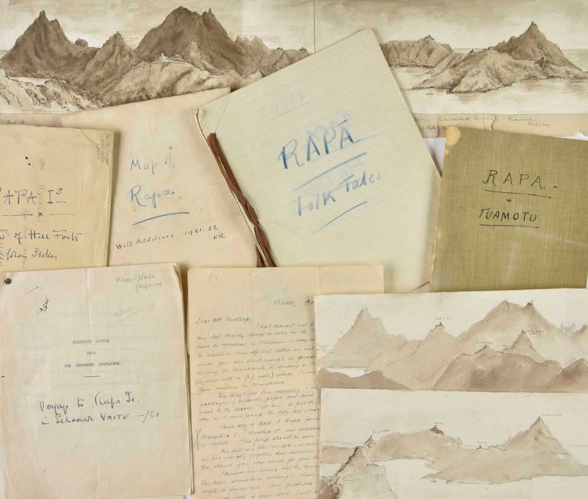 Lot 27 - French Polynesia. Ethnographic archive compiled by Katherine and William Scoresby Routledge, 1921-3
