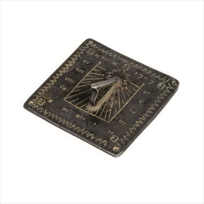 Lot 82 - Sundial. An 18th century lead sundial by H. Noon