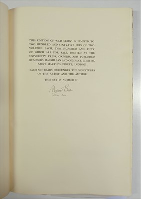Lot 8 - Bone (Muirhead & Gertrude). Old Spain, 1936