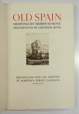 Lot 8 - Bone (Muirhead & Gertrude). Old Spain, 1936