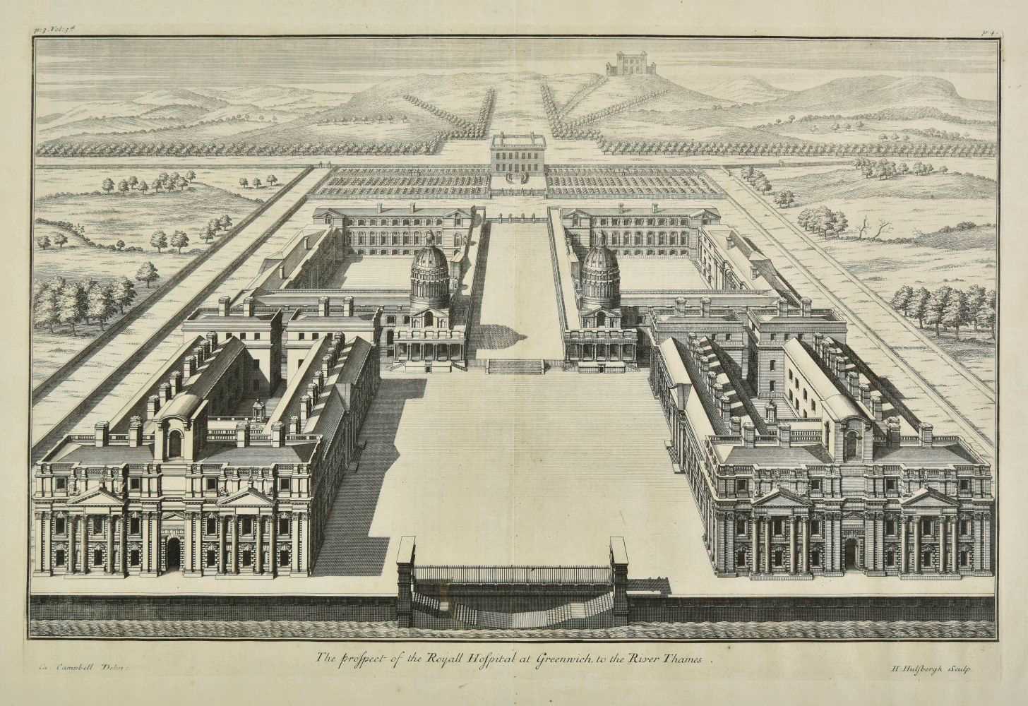 Lot 347 - Campbell (Colen). Vitruvius Britannicus, or The British Architect, volumes 1-3, London, 1717-25