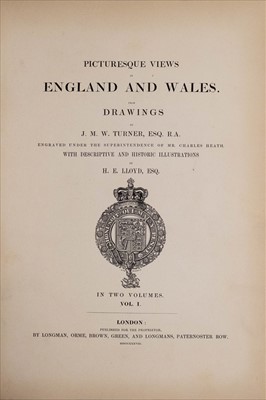 Lot 67 - Turner (Joseph Mallord William). Picturesque Views in England and Wales from Drawings..., 1838