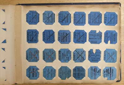 Lot 234 - Railway Tickets. An album of Edmondson railway tickets and stubs, mostly early 20h century