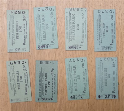 Lot 234 - Railway Tickets. An album of Edmondson railway tickets and stubs, mostly early 20h century