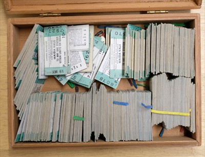 Lot 234 - Railway Tickets. An album of Edmondson railway tickets and stubs, mostly early 20h century