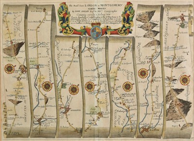Lot 123 - Ogilby (John). The Road from London to Montgomery North Wales, circa 1676
