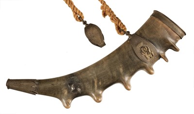 Lot 236 - Powder Horn. A 19th century powder horn
