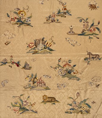 Lot 188 - Lee (Arthur H. & Sons). A large crewelwork panel, Birkenhead, 1950
