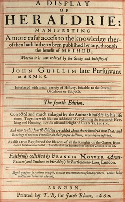 Lot 100 - Guillim, John. A Display of Heraldrie