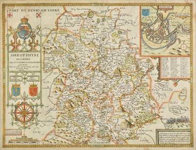 Lot 153 - Shropshire. Speed (John), Shropshyre described...., 1662