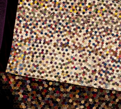 Lot 182 - Quilts. A Victorian velvet patchwork quilt, and others