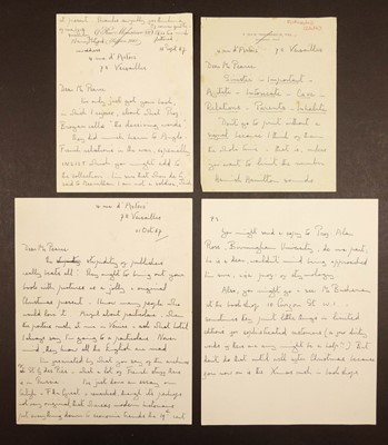 Lot 638 - Mitford (Nancy Freeman, 1904-1973). 17 letters & 8 postcards, 1967-72