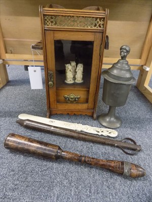 Lot 49 - Fishing Priest. An Edwardian fishing priest plus other collectables