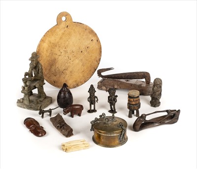 Lot 113 - Tribal Art. A mixed collection of tribal items