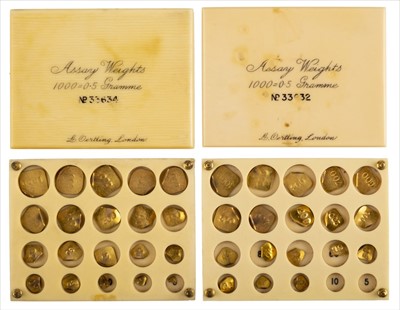 Lot 33 - Assay Weights. A collection of assay weights by L Oertling c.1900