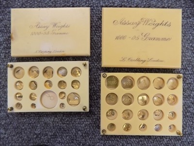 Lot 35 - Assay Weights. A collection of assay weights by L Oertling c.1900