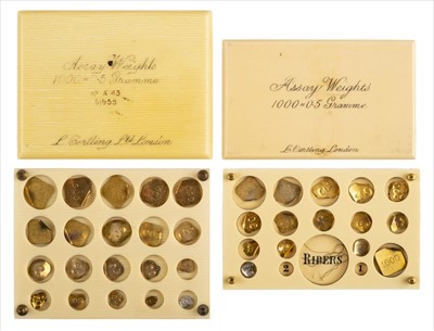 Lot 36 - Assay Weights. A collection of assay weights by L Oertling c.1900